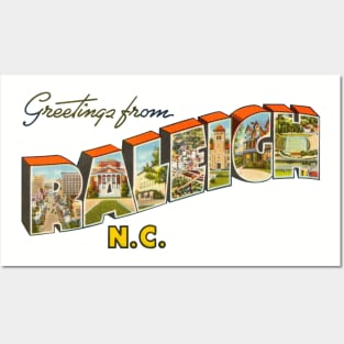 Greetings from Raleigh North Carolina Posters and Art